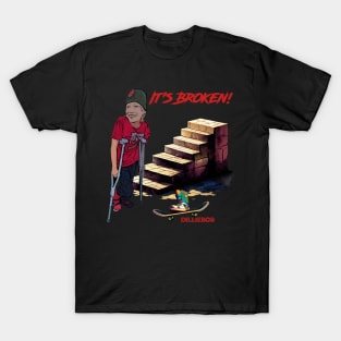 Broken Skateboarder T-Shirt